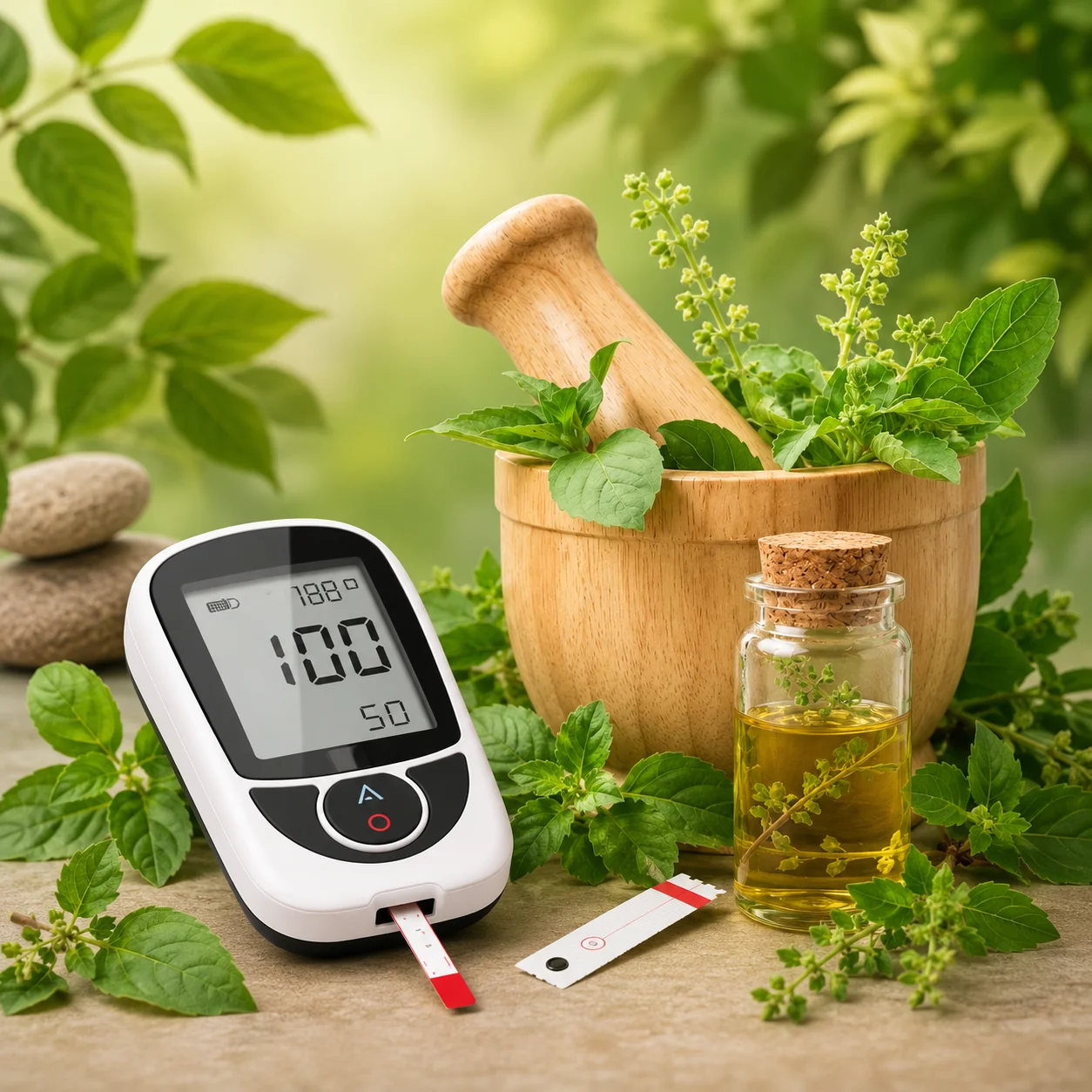 Holistic Glucose Care with Fresh Herbs